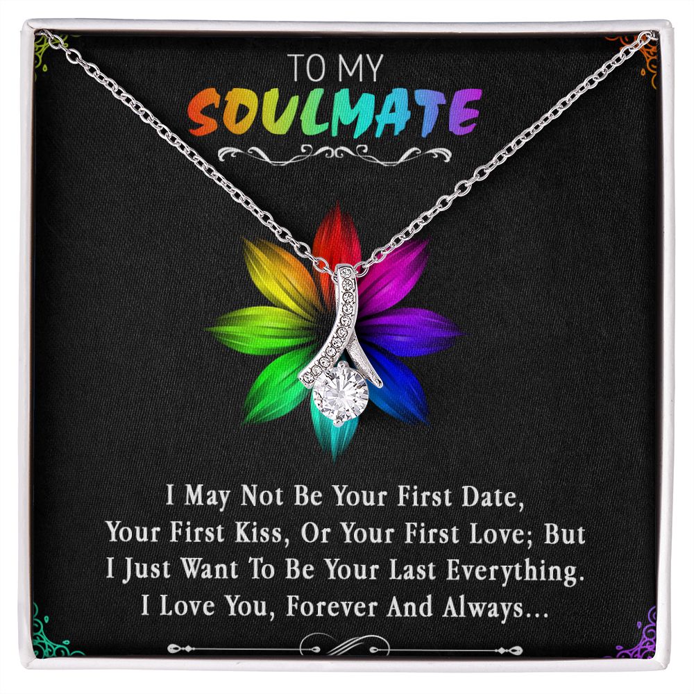 96B To My Soulmate Necklace, Birthday Gift For Girlfriend, Anniversary Xmas Gift