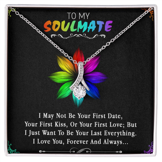 96B To My Soulmate Necklace, Birthday Gift For Girlfriend, Anniversary Xmas Gift