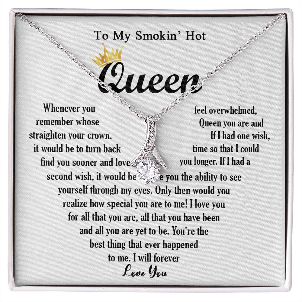 443B To My Smokin Hot Necklace, Gift For Wife Soulmate Valentines Day, Birthday Gift