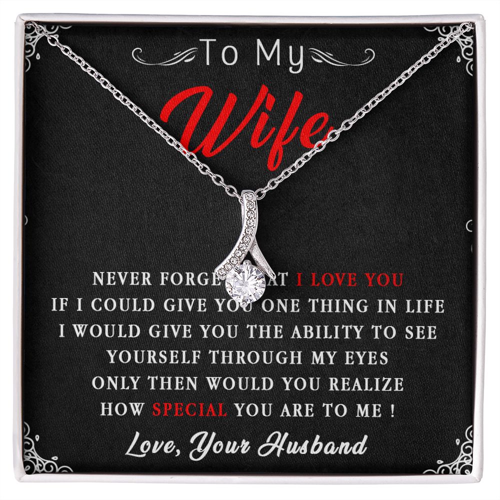 87B To My Wife Necklace, Necklace Gift For Wife, Anniversary Gift, Birthday Gift