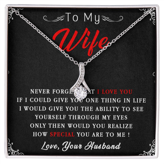 87B To My Wife Necklace, Necklace Gift For Wife, Anniversary Gift, Birthday Gift