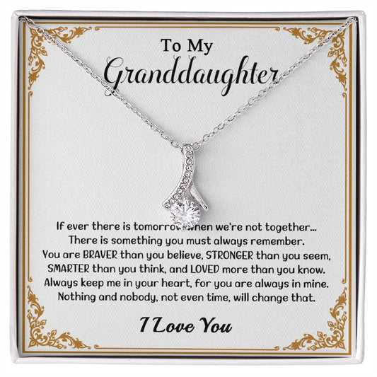 609B To My Granddaughter Necklace, Christmas Gift, Birthday Gift For Granddaughter