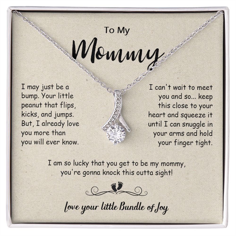 439B To My Mom Necklace, Christmas, Birthday Gift From Son, Daughter, Mom To Be Gift