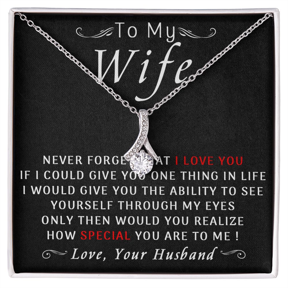 78B To My Wife Necklace, Gift For Wife From Husband, Wife Birthday Gift Necklace