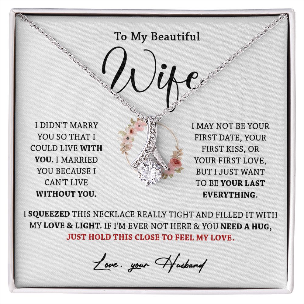 612B To My Wife Necklace, Gift For Wife, Valentines Gift For Wife, Necklace For Wife