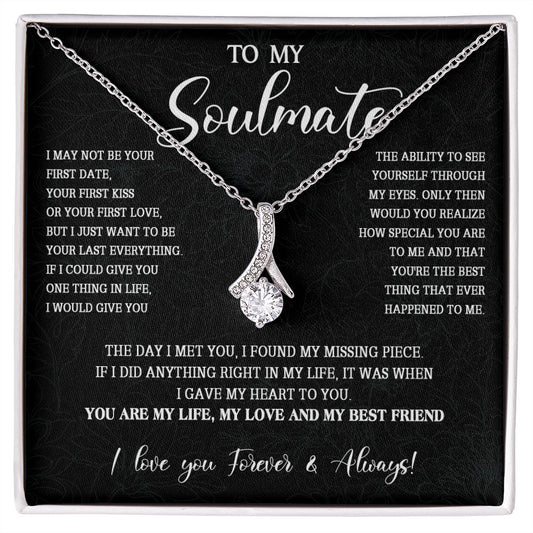 473B To My Soulmate Necklace, Christmas Gift For Her, Gift For Soulmate, Gift For Her