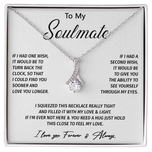 602B To My Soulmate Necklace, Gift for Wife, Girlfriend, Valentine Gift, Xmas Gift