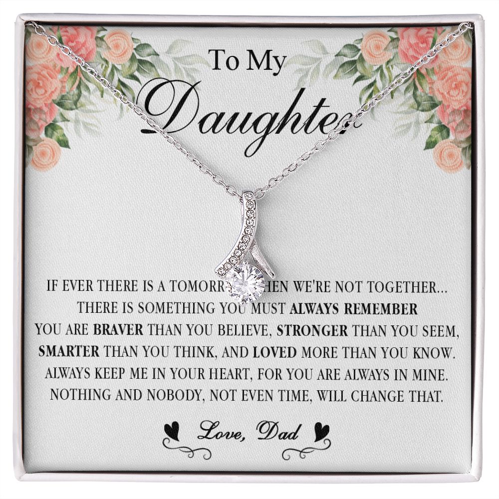 538B Gift For Daughter From Dad, To My Daughter Necklace, Daughter Father Necklace