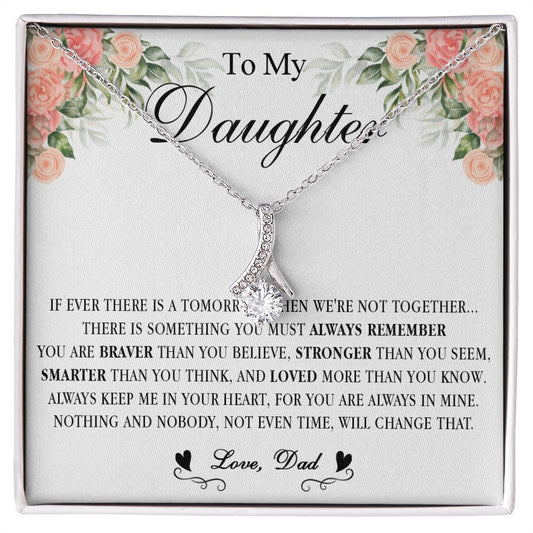 538B Gift For Daughter From Dad, To My Daughter Necklace, Daughter Father Necklace