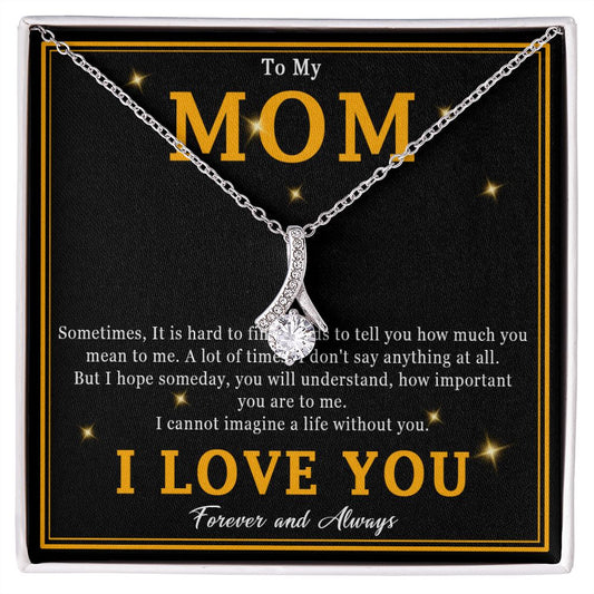 508B To My Mom Necklace, Mother Gift From Son Daughter, Birthday Gift for Mom, Mama