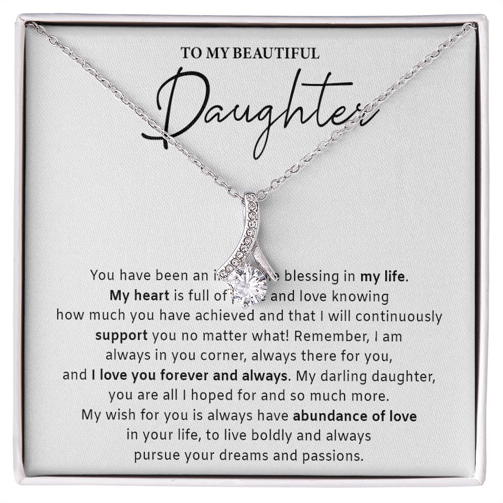 533B Daughter Gift from Mom Dad, Daughter Necklace Gift, Birthday Gift, Xmas Gifts