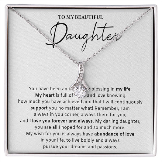 533B Daughter Gift from Mom Dad, Daughter Necklace Gift, Birthday Gift, Xmas Gifts