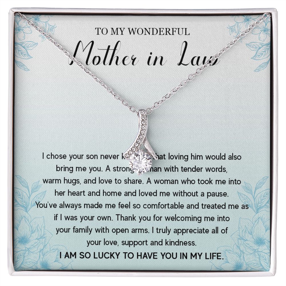 525B Gift To My Mother-in-Law Necklace, To My Mother in Law Necklace from Daughter
