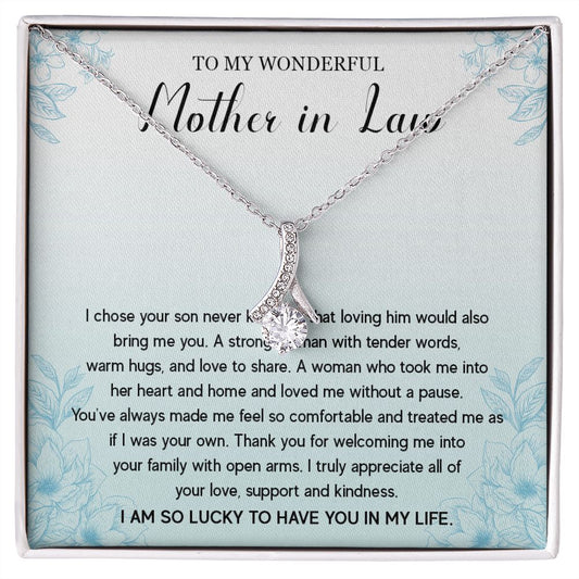 525B Gift To My Mother-in-Law Necklace, To My Mother in Law Necklace from Daughter
