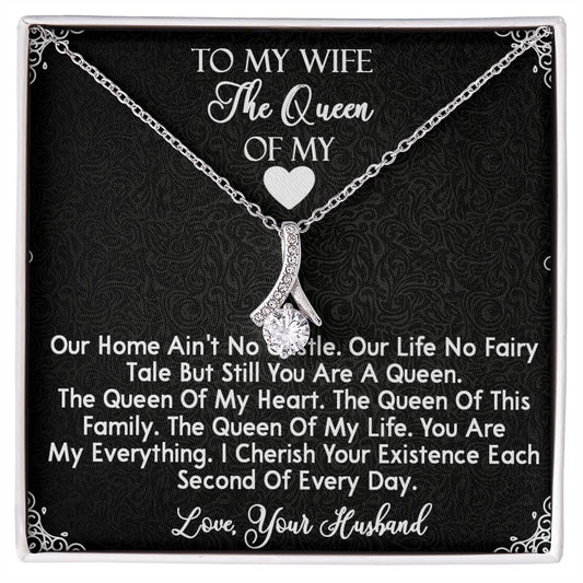 419B To My Wife The Queen Necklace, Gifts for Wife, Gifts for Her, Birthday Gifts