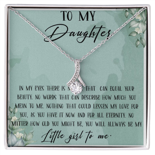 48B To My Daughter Necklace, Daughter Birthday Gift, Gift from Mom to Daughter