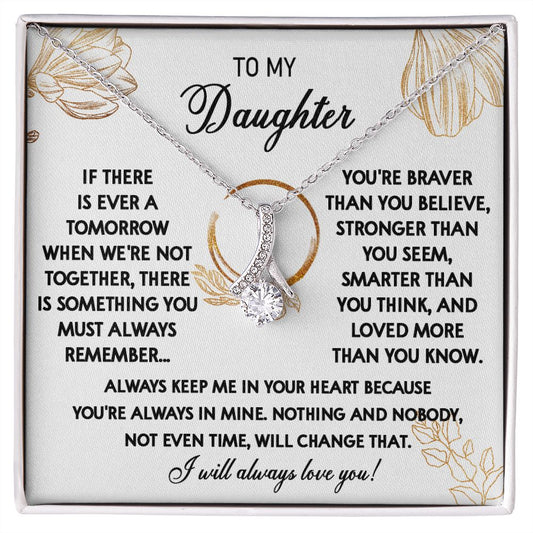 111B To My Daughter Necklace, Daughter Gift From Dad, Mom, Xmas Gift, Birthday Gift