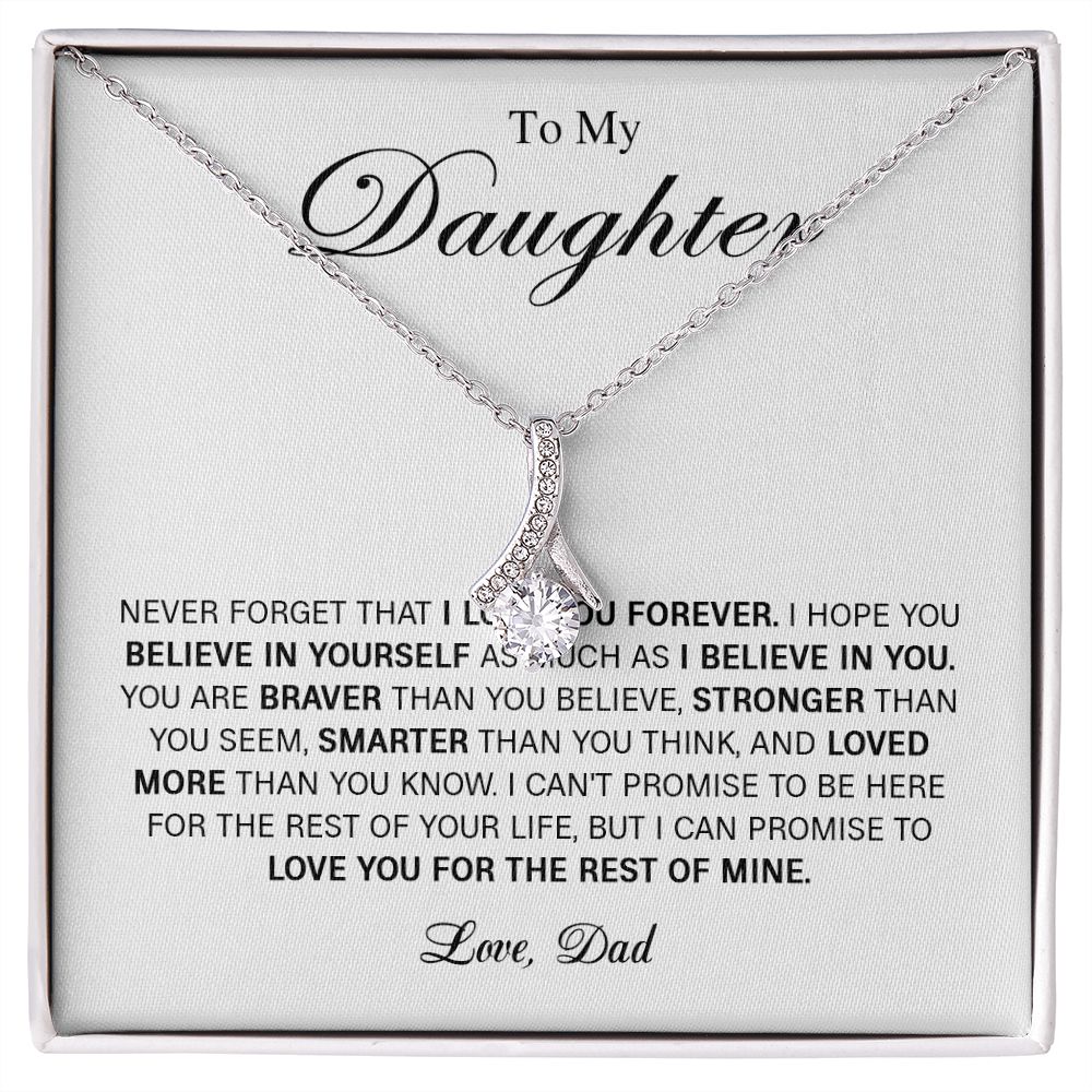 626B To My Daughter Necklace Gift From Dad, Daughter Gift, Daughter Necklace,Birthday