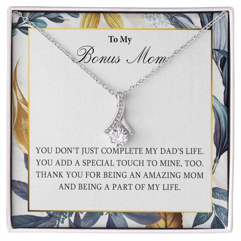 551B Necklace Gift for Bonus Mom, To My Bonus Mom Necklace, Mother Necklace, Birthday