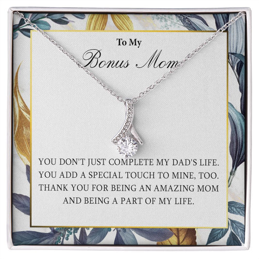 551B Necklace Gift for Bonus Mom, To My Bonus Mom Necklace, Mother Necklace, Birthday