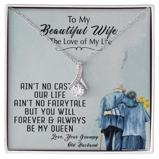 94B To My Beautiful Wife Necklace, Wife Necklace Gift from Husband, Gift Birthday