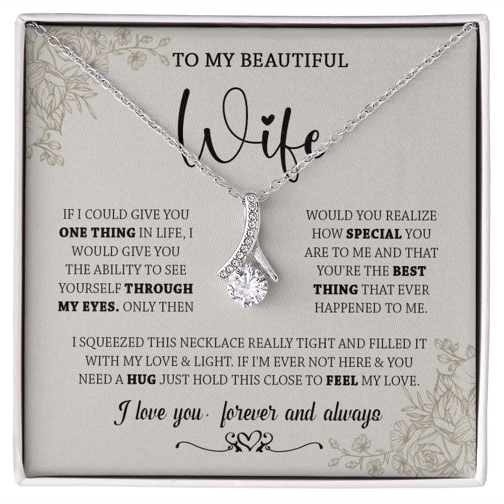 438B To My Wife Necklace, Gifts For Wife, Love Necklace Gifts For Wife From Husband