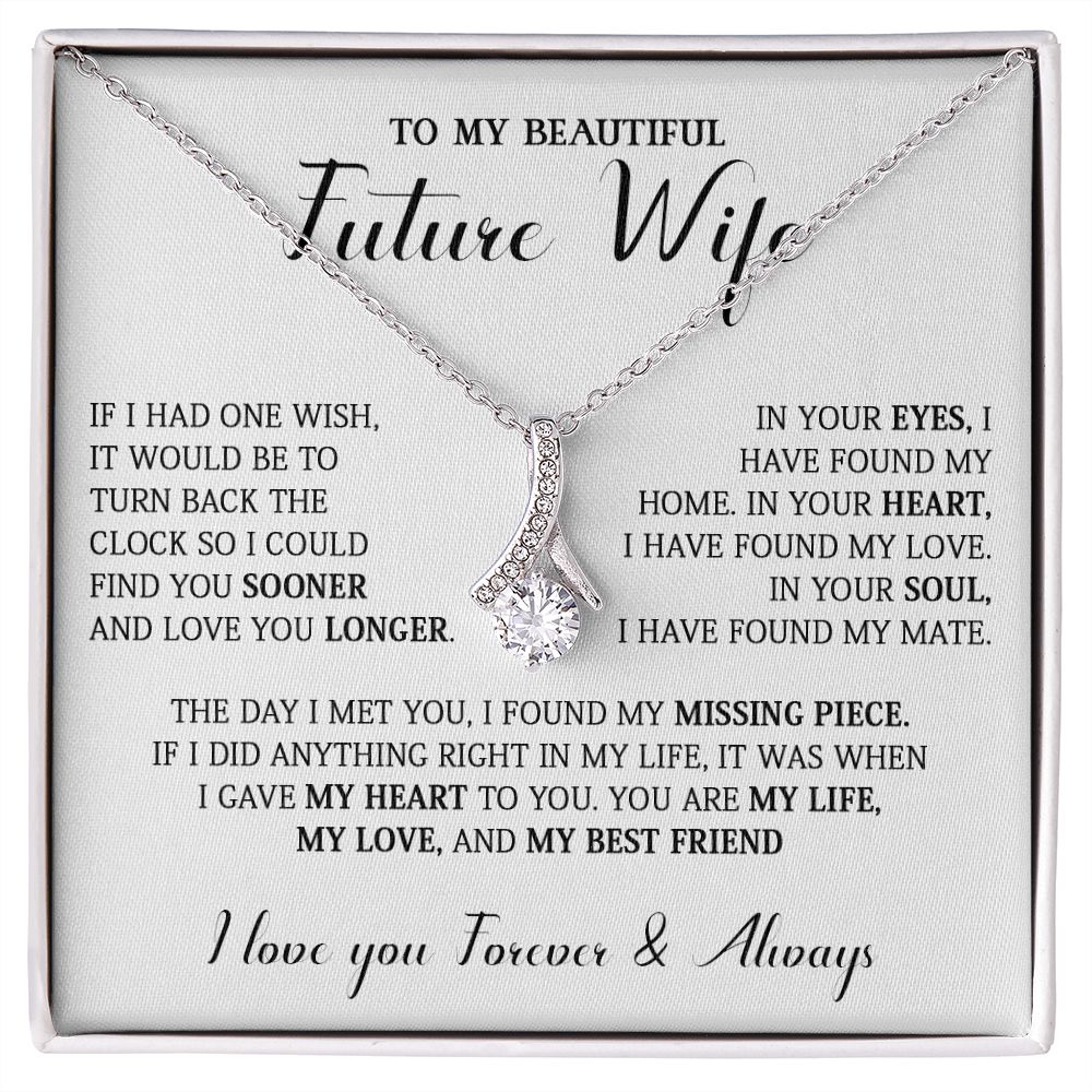 731B To My Future Wife Necklace, Birthday Gift For Girlfriend, Lovely Valentine Gifts