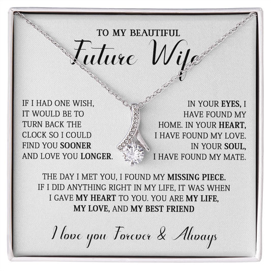 731B To My Future Wife Necklace, Birthday Gift For Girlfriend, Lovely Valentine Gifts