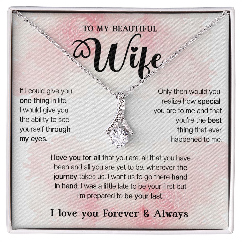 465B To My Wife Necklace, Xmas, Valentine Gifts For Her, Gift For Girlfriend Wife