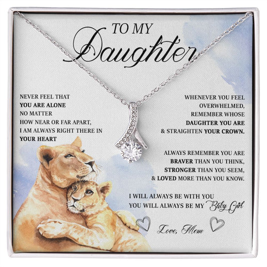 484B Birthday Gifts For Daughter From Mom, Daughter Necklace From Mom, To My Daughter