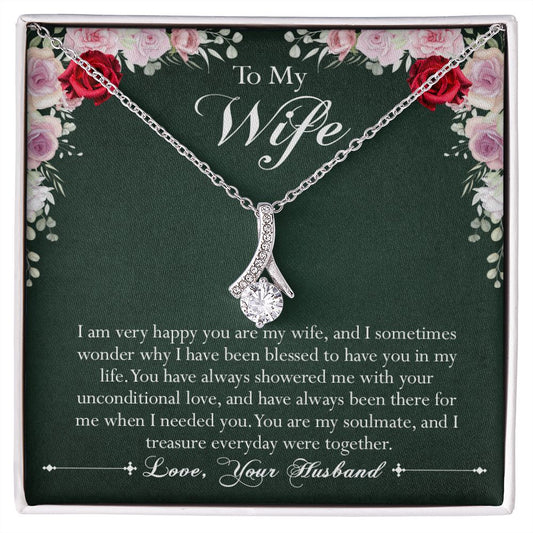 417B To My Wife Necklace Gift For Your Wife - Happy To Have You In My Life