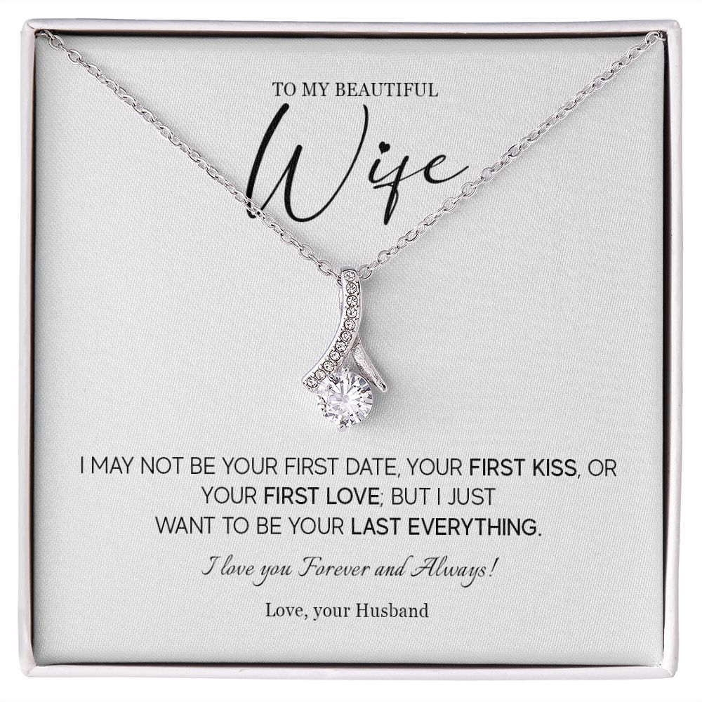 557B Necklace For Wife From Husband, To My Wife Necklace, Hot Wife Birthday Gifts