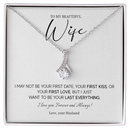 557B Necklace For Wife From Husband, To My Wife Necklace, Hot Wife Birthday Gifts