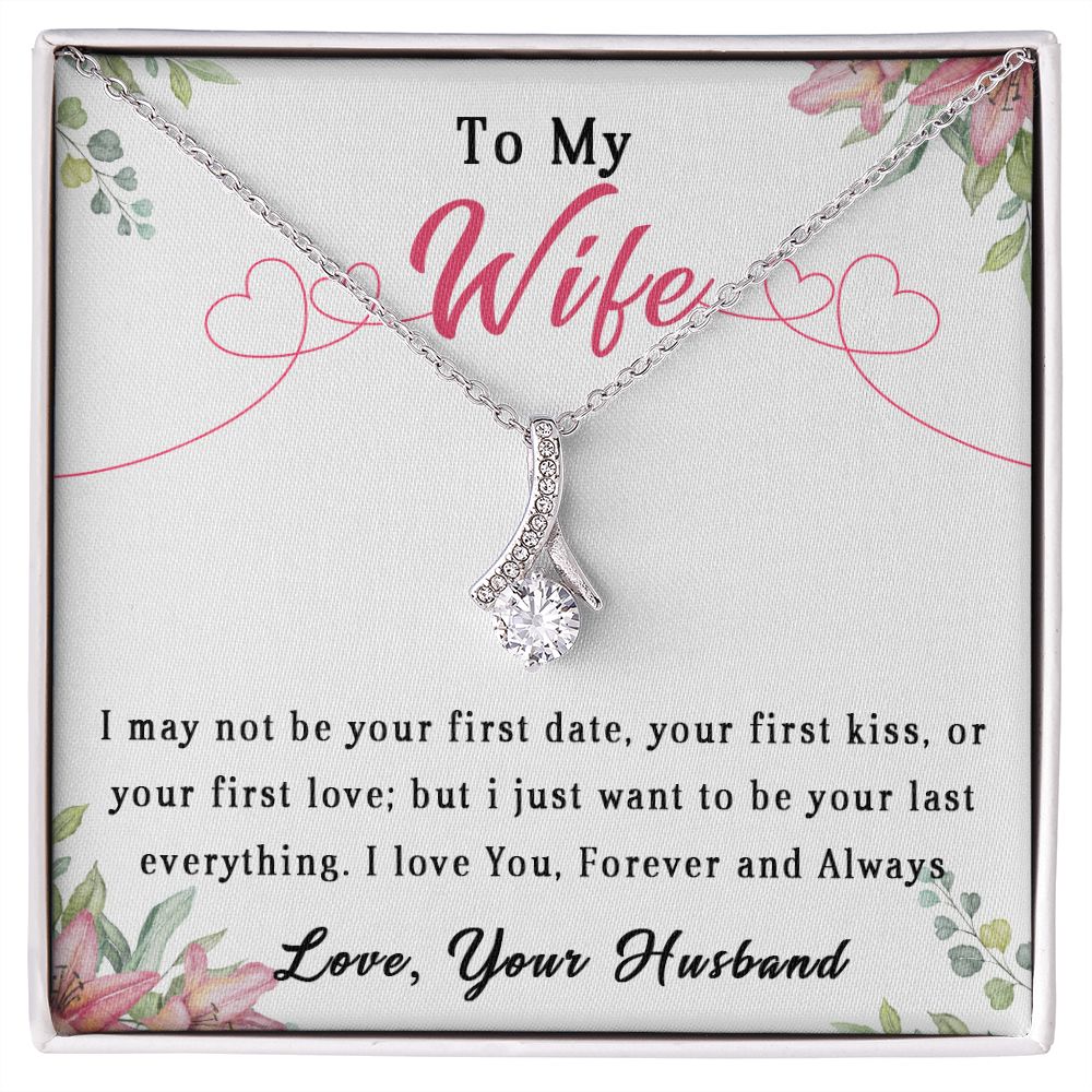 81B To My Wife Necklace, Wife Anniversary Gift From Husband, Necklace Gift Birthday