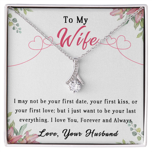 81B To My Wife Necklace, Wife Anniversary Gift From Husband, Necklace Gift Birthday