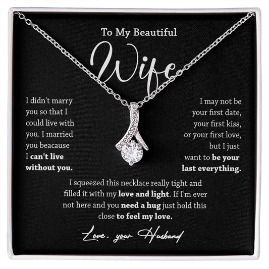 452B To My Wife Necklace, Valentine Gift For Her, Gift For Soulmate, Gift For Her