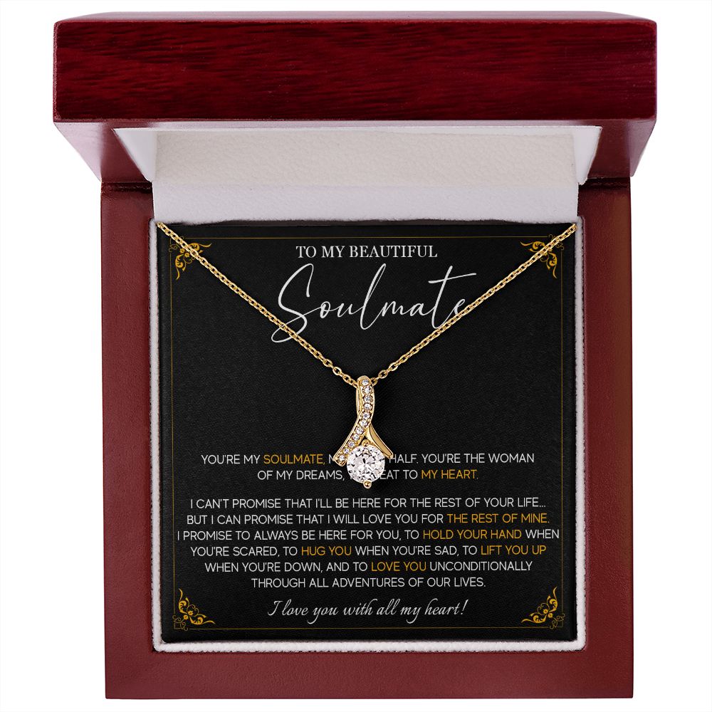 490B Soulmate Jewelry Necklace, To My Soulmate Necklace, Gifts for Wife, Girlfriend