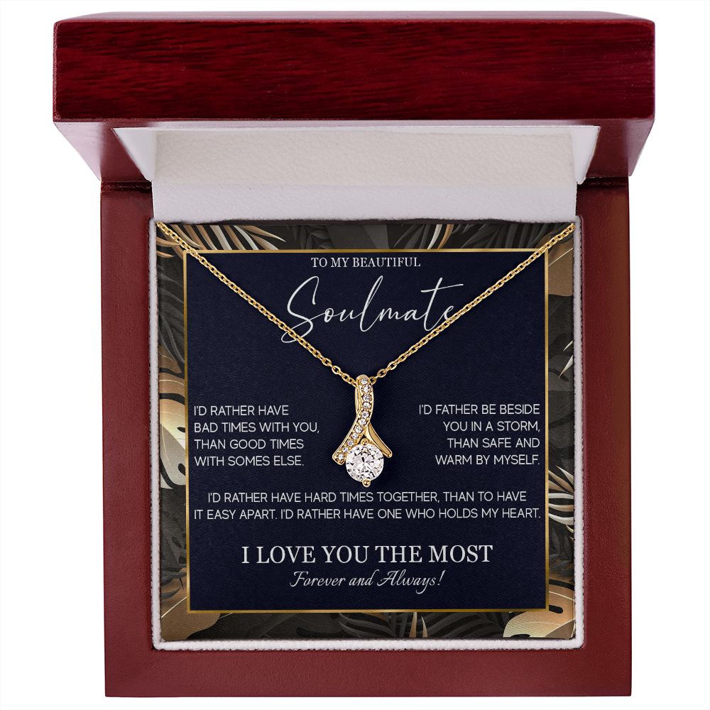 553B Soulmate Necklace, To My Soulmate Necklace, Birthday Gifts for Wife, Girlfriend