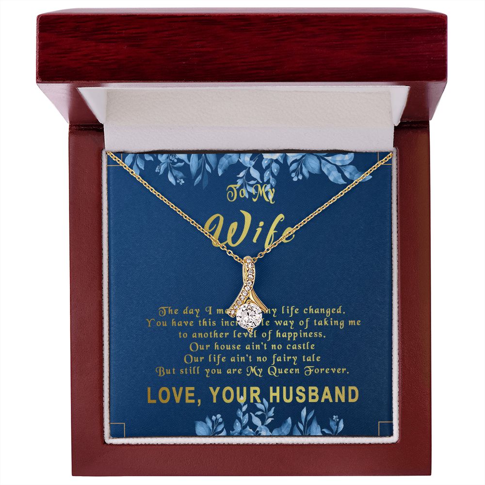 77B To My Wife Necklace, Gift For Wife, Anniversary Gift For Wife, Gift Birthday