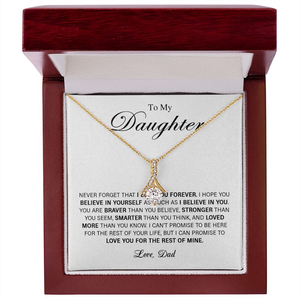 626B To My Daughter Necklace Gift From Dad, Daughter Gift, Daughter Necklace,Birthday
