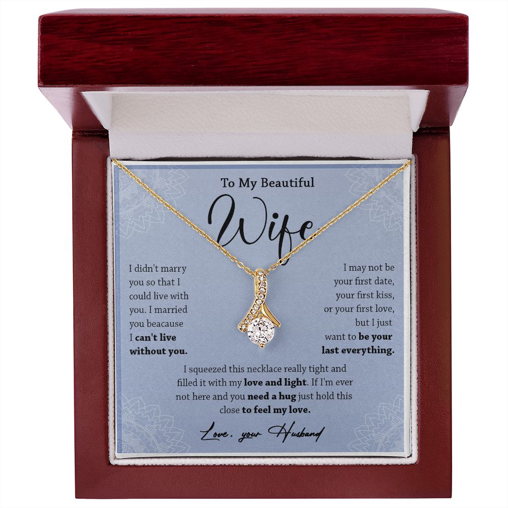 472B To My Wife Necklace, Necklace Gifts For Wife From Husband, Gift For Soulmate