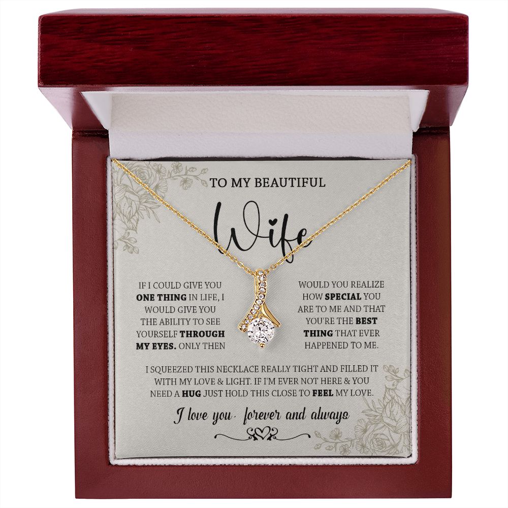438B To My Wife Necklace, Gifts For Wife, Love Necklace Gifts For Wife From Husband