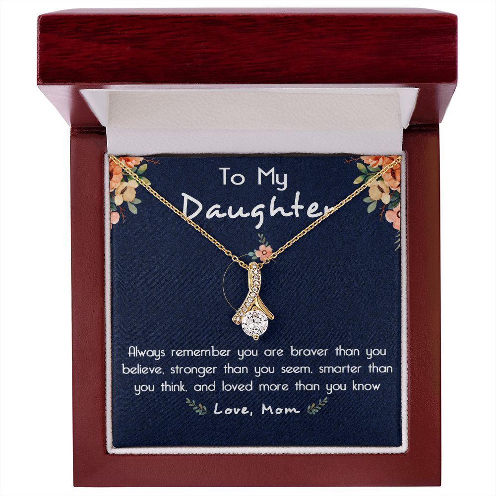 116B To My Daughter Necklace, Gift For Daughter From Mom, Birthday Gifts, Xmas Gift
