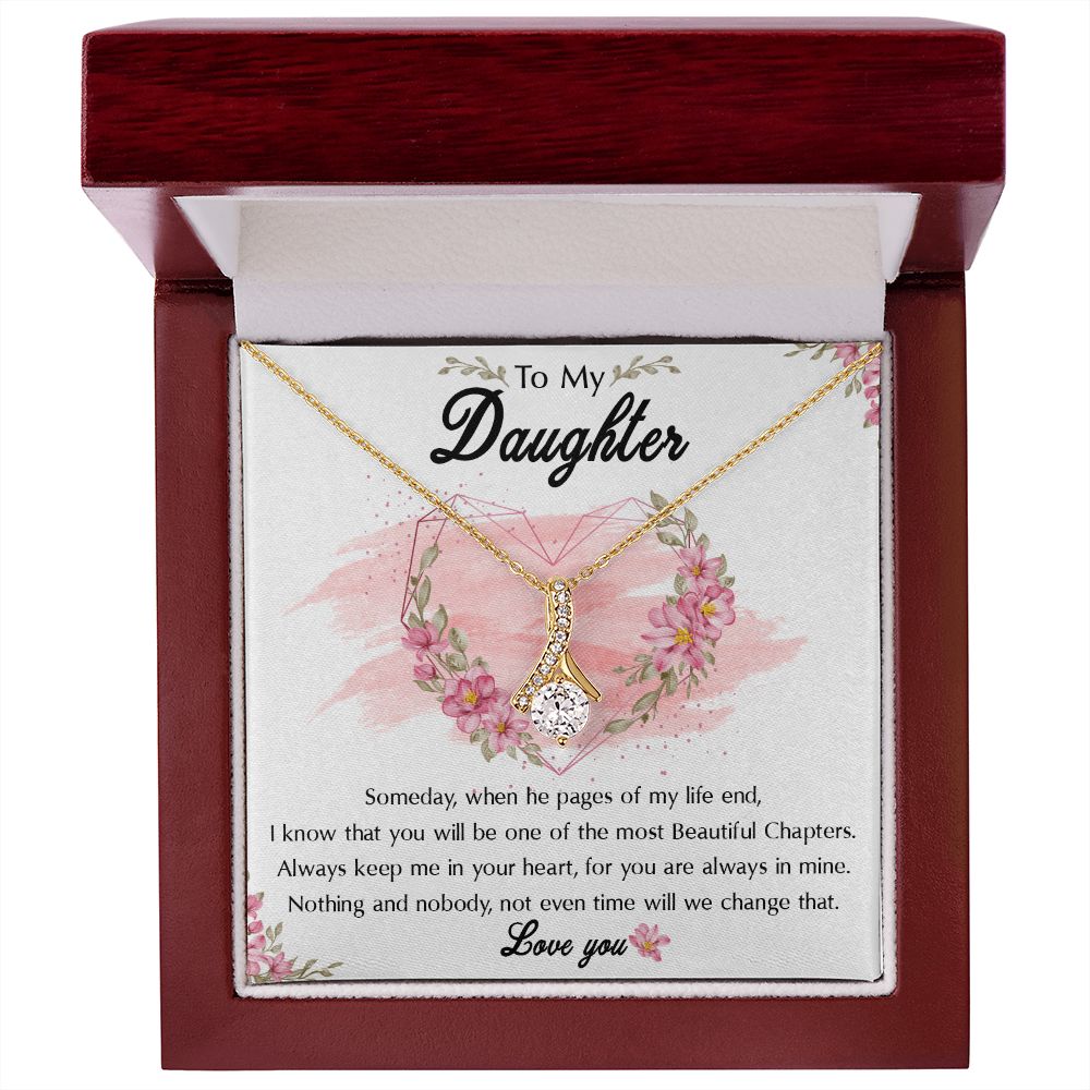 54D To My Daughter Necklace, Birthday Gift For Daughter, Graduation Jewelry
