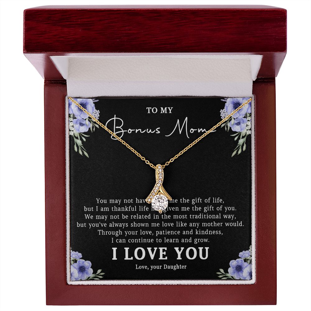 522B Step Mom Gift, Bonus Mom Necklace, Stepmom Necklace Birthday Gift from Daughter