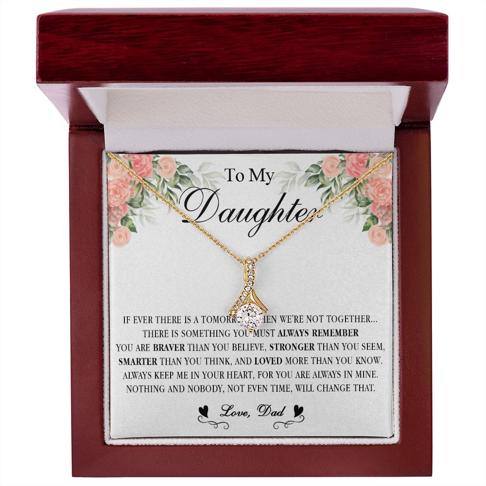 538B Gift For Daughter From Dad, To My Daughter Necklace, Daughter Father Necklace