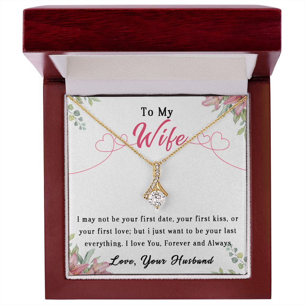 81B To My Wife Necklace, Wife Anniversary Gift From Husband, Necklace Gift Birthday