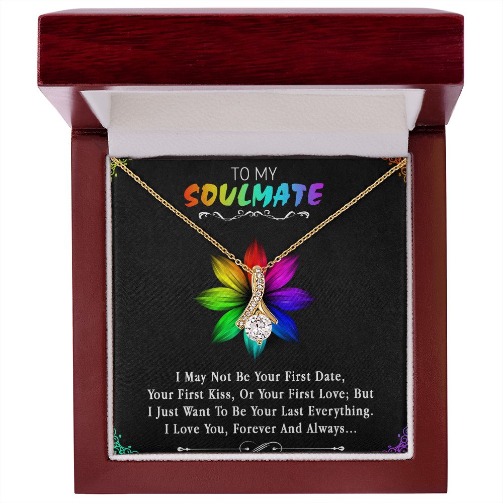 96B To My Soulmate Necklace, Birthday Gift For Girlfriend, Anniversary Xmas Gift