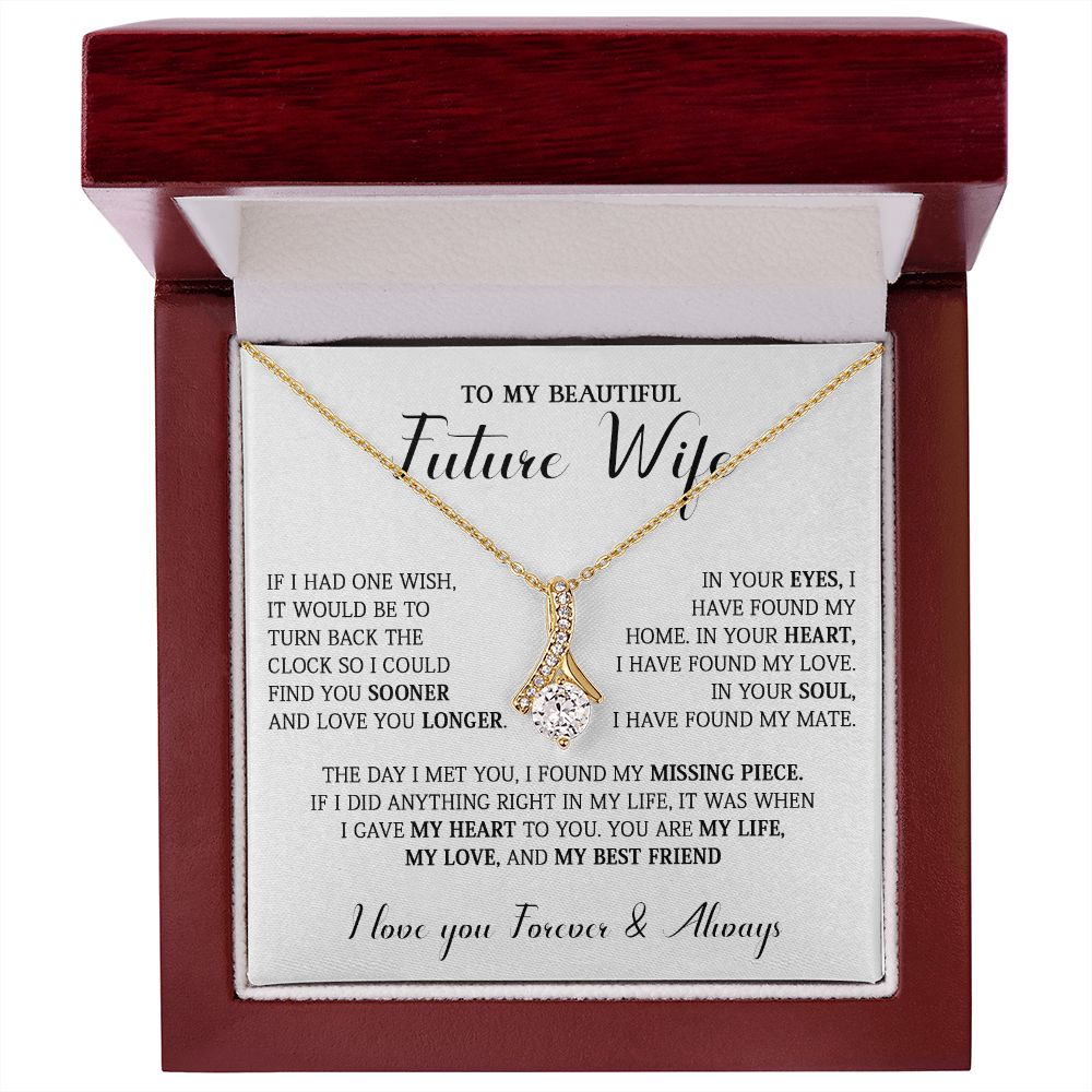731B To My Future Wife Necklace, Birthday Gift For Girlfriend, Lovely Valentine Gifts