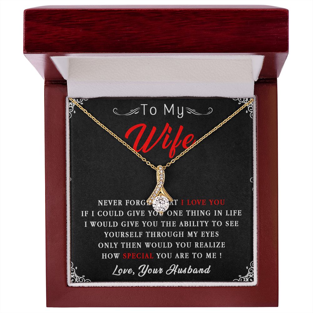 87B To My Wife Necklace, Necklace Gift For Wife, Anniversary Gift, Birthday Gift